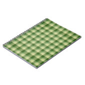 Green Kariert Saint Patrick's Day Notizblock (Linke Seite)