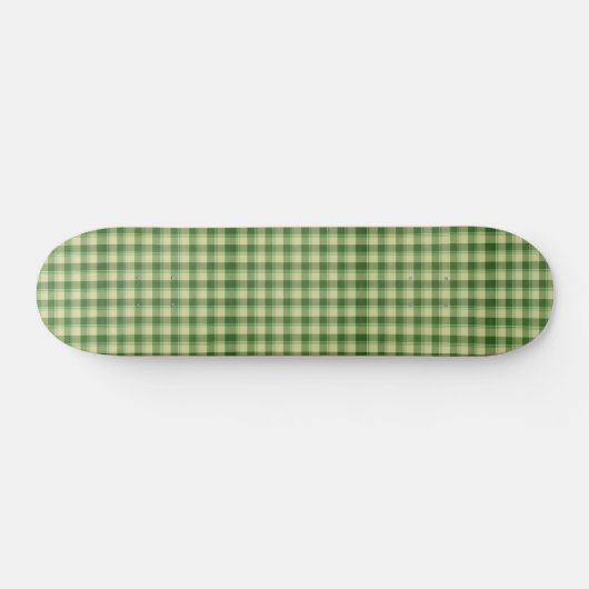 Green Kariert Saint Patrick's Day Skateboard (Horizontal)