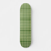 Green Kariert Saint Patrick's Day Skateboard (Vorne)