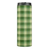 Green Kariert Saint Patrick's Day Thermosbecher (Rückseite)