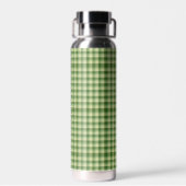 Green Kariert Saint Patrick's Day Trinkflasche (Rückseite)