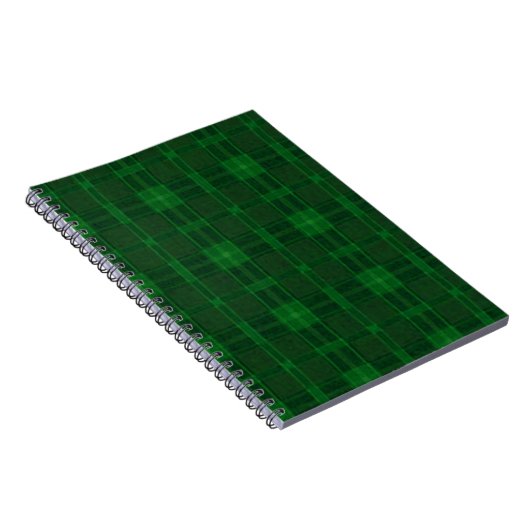 Green Kariert Spiral Notebook Notizblock (Rechte Seite)