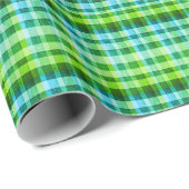 Green Kariert St. Patricks Day Geschenkpapier (Rolleneckpunkt)