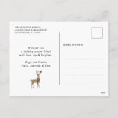 Green Kariert Stars Reindeer Frohe Weihnachten (Rückseite)