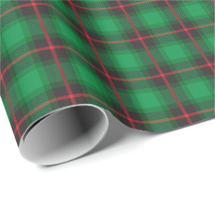 Green Kariert Tartan Ferien Stilvoll Traditionell Geschenkpapier