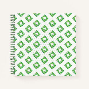 Green Kariert Tooth Patches Notizblock