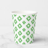 Green Kariert Tooth Patches Pappbecher (Rechts)