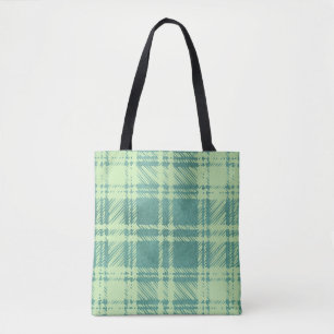 Green Kariert Tote Bag Tasche