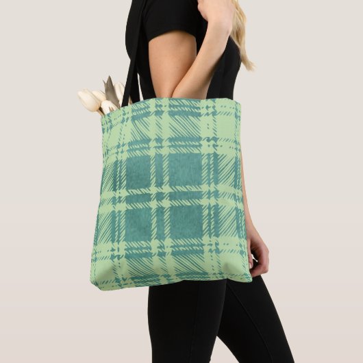 Green Kariert Tote Bag Tasche (Von Nahem)