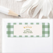 Green Karierte Rücksendeadresse (Insitu)