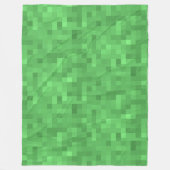 GREEN Kariertes Muster Fleecedecke (Vorderseite)