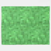 GREEN Kariertes Muster Fleecedecke (Vorderseite (Horizontal))