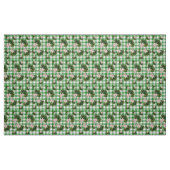 Green Karo Bunnies Stoff (Fat Quarter (45,7 x 55,9 cm))