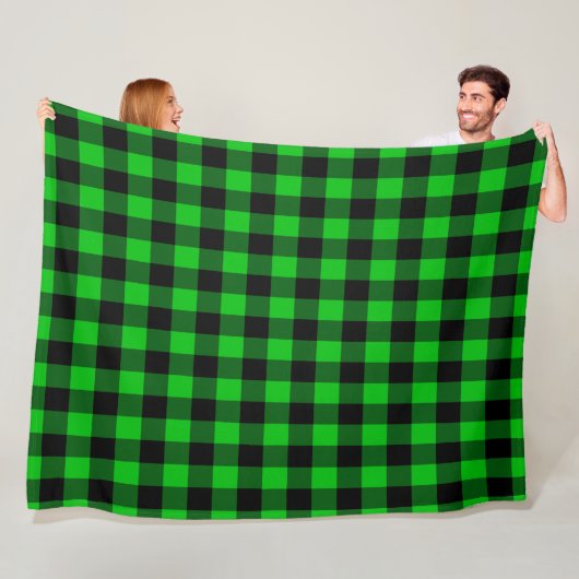 Green Karo Fleece Blanket (Beispiel)