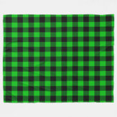 Green Karo Fleece Blanket (Vorderseite (Horizontal))