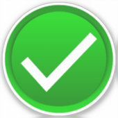 Green Karo Mark Aufkleber (Vorderseite)