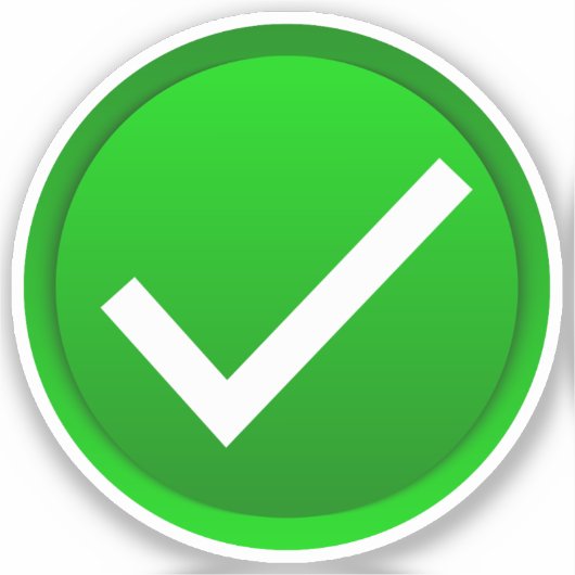 Green Karo Mark Aufkleber (Vorderseite)