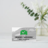 Green Karo Mark | AUTO | Auto Visitenkarte (Stehend Vorderseite)