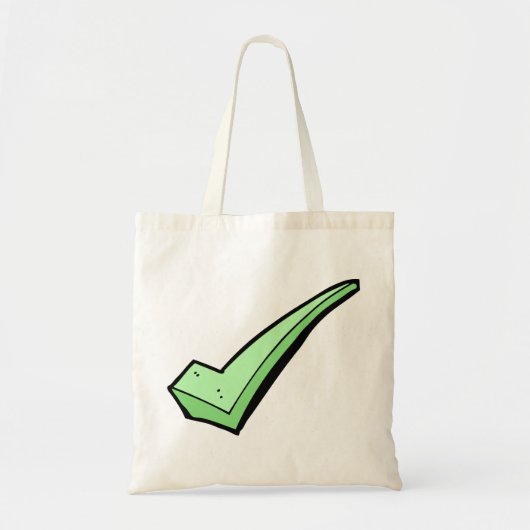 Green Karo Mark Tote Bag Tragetasche (Vorne)