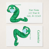 Green Kawaii Worm Thunder_Cove (Vorne & Hinten)