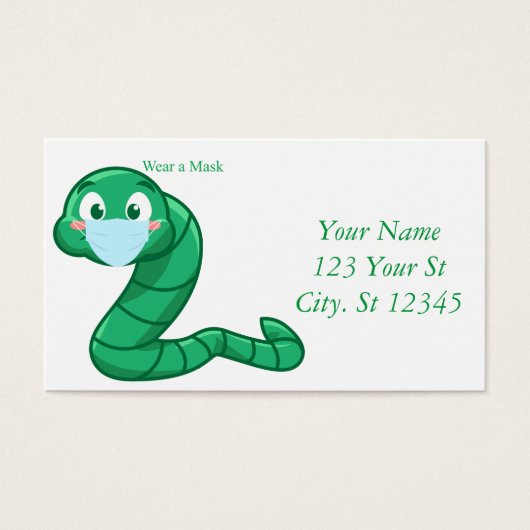 Green Kawaii Worm Thunder_Cove (Vorderseite)