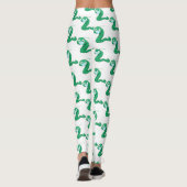 Green Kawaii Worm Thunder_Cove Leggings (Rückseite)