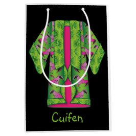 Green Kimono Geschenktasche Mittlere Geschenktüte