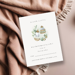 Green Kinderzimmer Essential Diaper Raffle Baby Du Begleitkarte