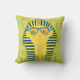 Green King Tut mit Sonnenbrillen Kissen