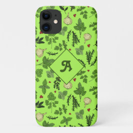 Green Kitery Garden Kräutern Design Monogram Case-Mate iPhone Hülle