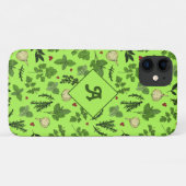 Green Kitery Garden Kräutern Design Monogram Case-Mate iPhone Hülle (Rückseite (Horizontal))