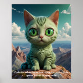 Green Kittens Galactic Adventures Poster (Vorne)
