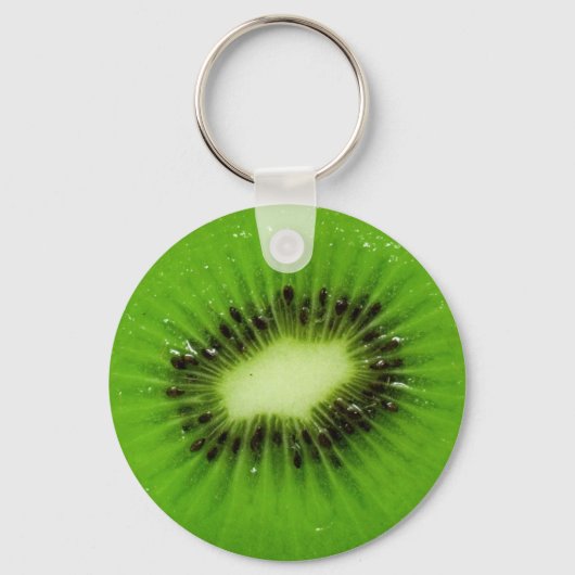 Green Kiwi Frucht Fresh Slice Schlüsselanhänger (Vorderseite)