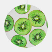 Green Kiwi Fruchtwasser-Set Ornament Aus Glas (Rückseite)
