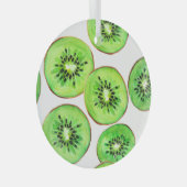 Green Kiwi Fruchtwasser-Set Ornament Aus Glas (Vorderseite Rechts)