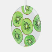 Green Kiwi Fruchtwasser-Set Ornament Aus Glas (Vorderseite links)