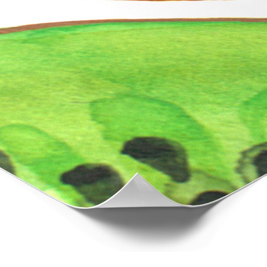 Green Kiwi Fruchtwasser-Set Poster (Ecke)
