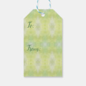 Green Kiwi Gift Tag Geschenkanhänger (Rückseite)