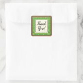 Green Kiwi Muster danke Umschlag Aufkleber (Tasche)