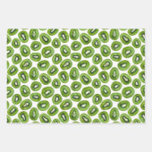 Green Kiwi Muster Geschenkpapier Set (Vorderseite 3)