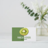 Green Kiwi Nutritionist Visitenkarte (Stehend Vorderseite)