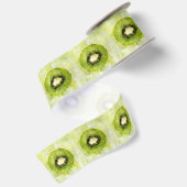 Green Kiwi Ribbon Satinband (Rückseite)