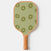 Green Kiwi Slice Muster Pickleball Schläger (Vorderseite)