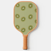 Green Kiwi Slice Muster Pickleball Schläger (Rückseite)