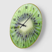 Green Kiwi Wand Uhr mit Zahlen (Winkel)