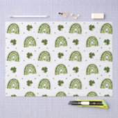 Green Kleeblatt Boho Rainbow St.Patrick's Day Seidenpapier (Handwerk)