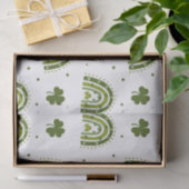 Green Kleeblatt Boho Rainbow St.Patrick's Day Seidenpapier (Geschenk)