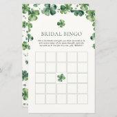 Green Kleeblatt Brautparty Bridal Bingo (Vorne/Hinten)