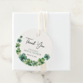 Green Kleeblatt Brautparty Vielen Dank Geschenkanhänger (Beispiel)