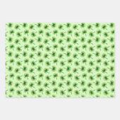 Green Kleeblatt Clover Leaf St Patricks Day Geschenkpapier Set (Vorderseite 3)